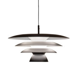 DaVinci hangandi ljós, Q500 75W E27 matt svart