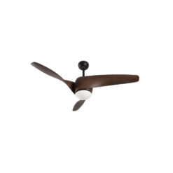 BREEZE loftvifta m/ljósi Q132 40W Led 18W 3K Brún