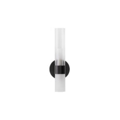 xCENTURY veggljós svart/glært LED 2x5W G9