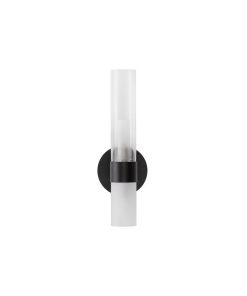 CENTURY veggljós svart/glært LED 2x5W G9