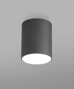 Loftljós kubbur hringur 12cm GU10 grár