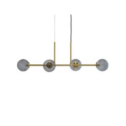 CLARK hangandi ljós LED 20W E27 4 kúplar brass
