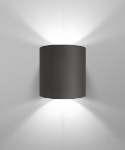 Veggljós kubbur hringur G9 40W grár