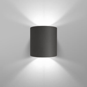 Veggljós kubbur hringur G9 40W grár