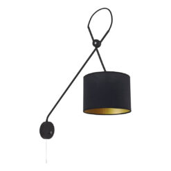 xVeggljós VIPER BLACK I 40W E14 svart