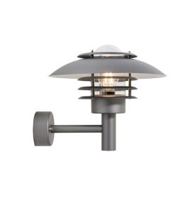 MIGI 2 útiljós á vegg upp 60W E27 Q320 Grátt