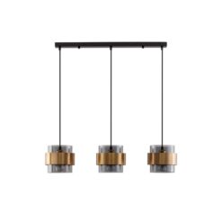 SIANNA hangandi 3x12W E27 svart/brass