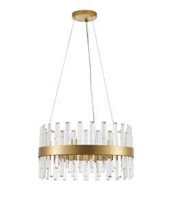 CROWN hangandi Q550 mattgyllt G9 7x5W