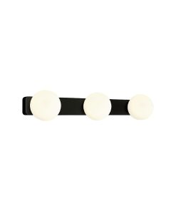 BRAZOS III baðljós vegg 3x25W G9 IP44 svart/opal