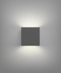 Útiljós vegg Kubbur LED 6W 927 grátt IP65