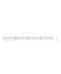 Ledborði 24V 15,3W RGB-W IP65 5mtr.