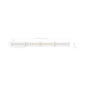 Ledborði 24V 15,3W RGB-W IP65 5mtr.