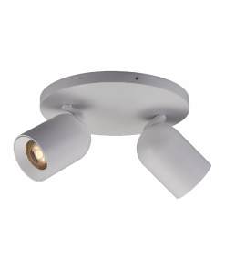 TOPAZ R2 kastari á hring 2x7,5W GU10 hvítur