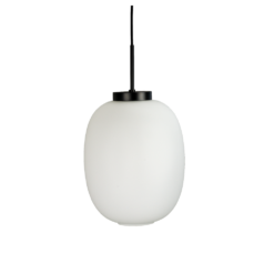 DL39 hangandi ljós 60W E27 svart sandblásinn kúpul