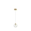 Pendant Light Painted Brushed Gold & Cl