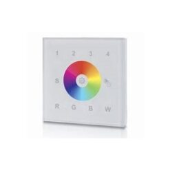 Veggdimmer RF/Bluetooth RGBW hvítur