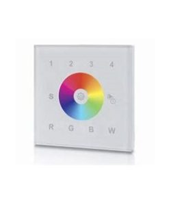 Veggdimmer RF/Bluetooth RGBW hvítur