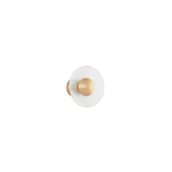 ESIL veggljós Q160 Led 8W 3K gyllt/gler