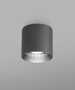 Loftljós kubbur hringur 9cm GU10 grár