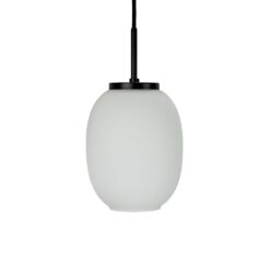 DL39 Opal lítið hangandi 60W E27 svart
