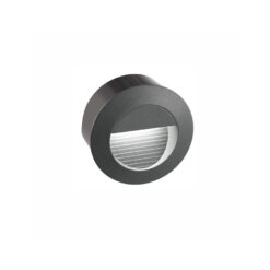KRYPTON útiljós innfellt LED 3W 3K IP54 sv.grátt