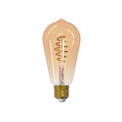 Smart ST64 818-830 380lm E27 AM Edison Amber spira