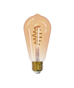 Smart ST64 818-830 380lm E27 AM Edison Amber spira