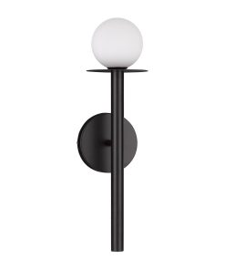 PIELO veggljós G9 5W svart/opal