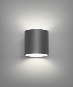 Útiljós vegg Hringur LED 6W 927 grátt IP65