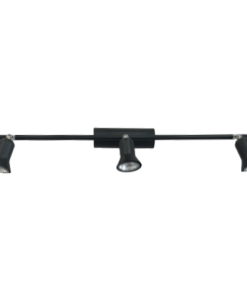 Kastari 3x50W GU10 stöng lok.svart