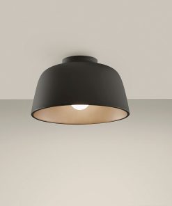 MISO loftljós Ø285MM E27 40W svart/gyllt