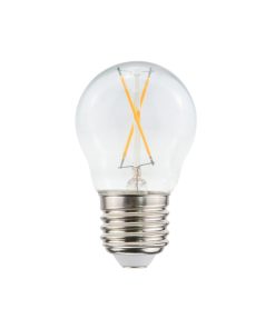 Led kúla P45 E27 1W 90lm 22K glær