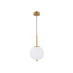 LATO hangandi 1x5W E14 antiq brass/opal