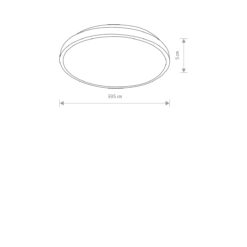 xAgnes PRO loftlj. LED Q335 22W 3K 1600lm IP44 svar - Image 2