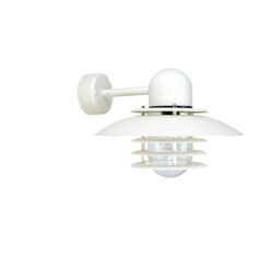 xMIKO útiljós á vegg niður 60W E27 Q320 IP23 Hvítt