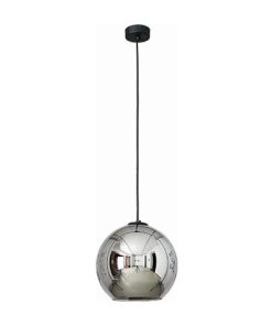 POLARIS hangandi ljós silfur E27 60W Q250