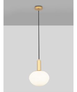 Alternative view of ALLEN hangandi 12W E27 opal/mattgull