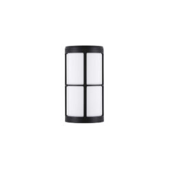 STONE veggljós E27 12W IP54 svart/opal