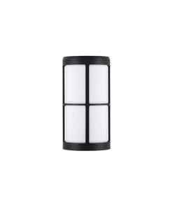 STONE veggljós E27 12W IP54 svart/opal