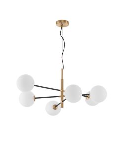 Vitra hangandi G9 6x5W gyllt/svart/opal