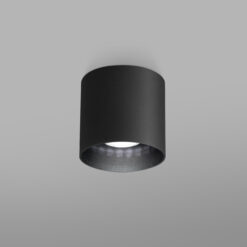 Loftljós kubbur hringur 9cm GU10 svart