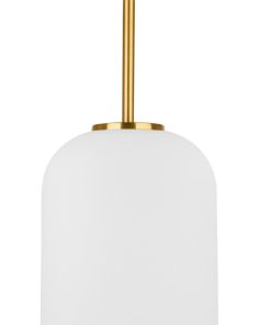 LATO hangandi LED 1x12W D:22 antiqbrass og opal