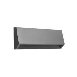 xKITO Led útiljós á vegg, 4W 220mm, grátt IP65