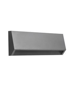 KITO Led útiljós á vegg, 4W 220mm, grátt IP65