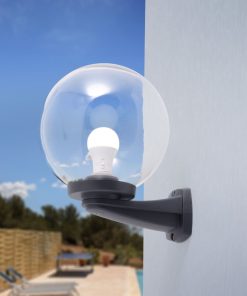 Alternative view of G250 Veggljós E27 Svart/glært IP55