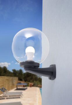 G250 Veggljós E27 Svart/glært IP55 - Image 2