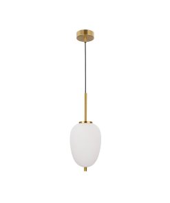 Lato hangandi 1x5W E14 antiq brass/opal