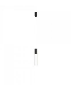 CYLINDER L hangandi Q65 GU10 10W glært/svart