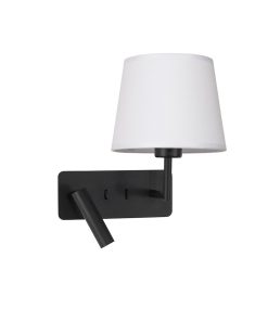 SAVONA veggljós LED 3W 3K+E27 12W Svart