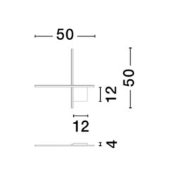 xCROSS Led vegglj. svart ál 15W 230V IP20 dimmanl. - Image 4